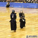 女子準決勝1、優勝候補・筑紫台を大社が大将戦で福間の勝利により初の決勝進出を決めた