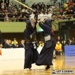 女子準決勝1、優勝候補・筑紫台を大社が大将戦で福間の勝利により初の決勝進出を決めた