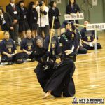 準決勝1、九州学院と麗澤瑞浪は大将戦で九学・星子が麗澤・小角から2本勝ちし決勝進出を決める。