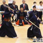 大将戦、パナES・足達がメン、コテを決めて逆転勝利で決勝へ。