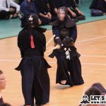 安井(早大)は延長で、岩切(国武大)から鋭いコテを奪い勝利。