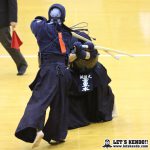 先鋒戦、筑波・重黒木がコテを二本決めて勝利。