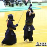 準々決勝、国武大・岩切はコテを決めて一本勝ち