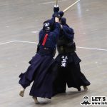 次鋒戦、日体大・樋口がメンを二本決めて勝利