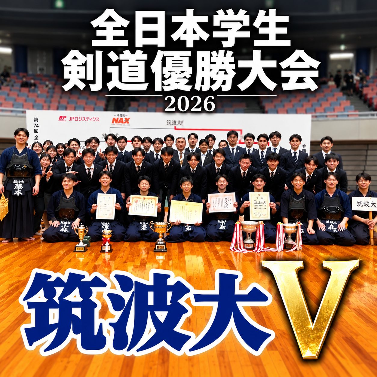 【筑波大V 法政大二位】10/18 第74回全日本学生剣道優勝大会2026